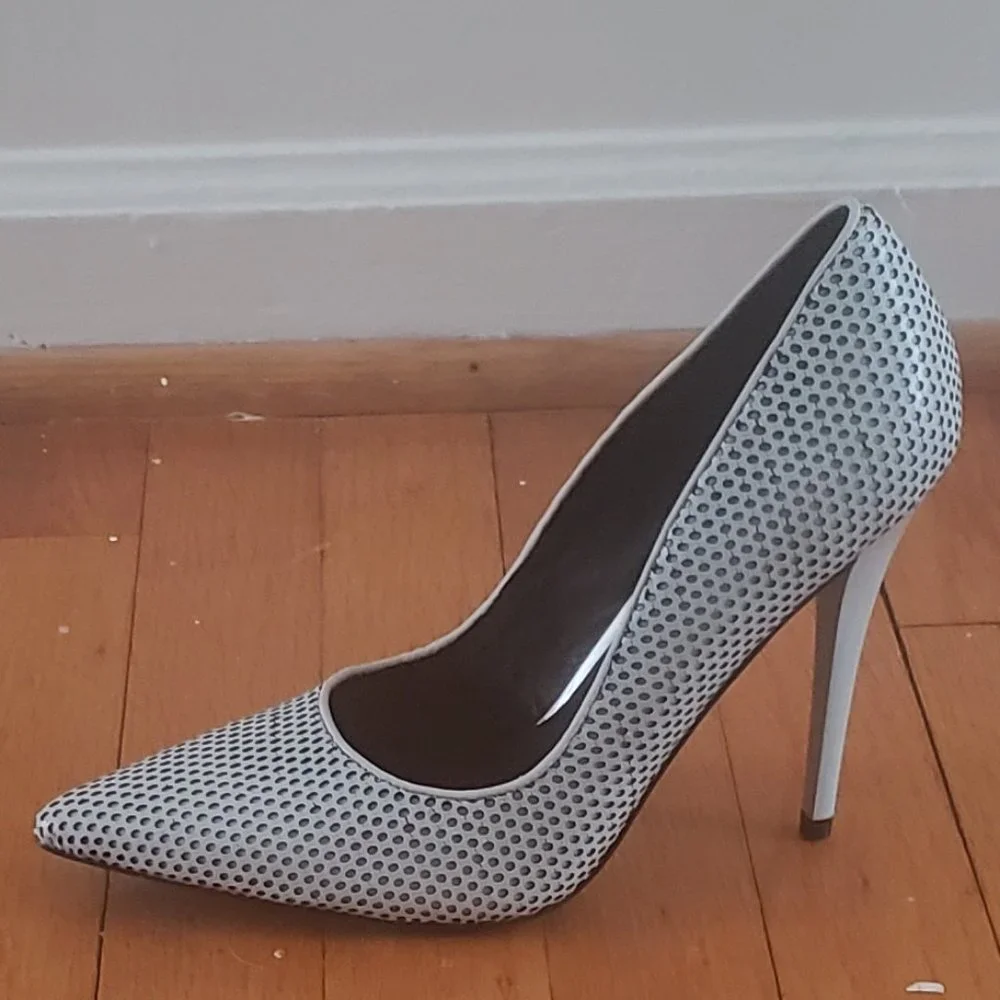 Greyish Black Lamb Heels - Picture 9 of 11